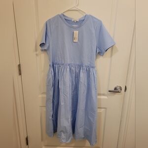 Light Blue Dress With Pockets
